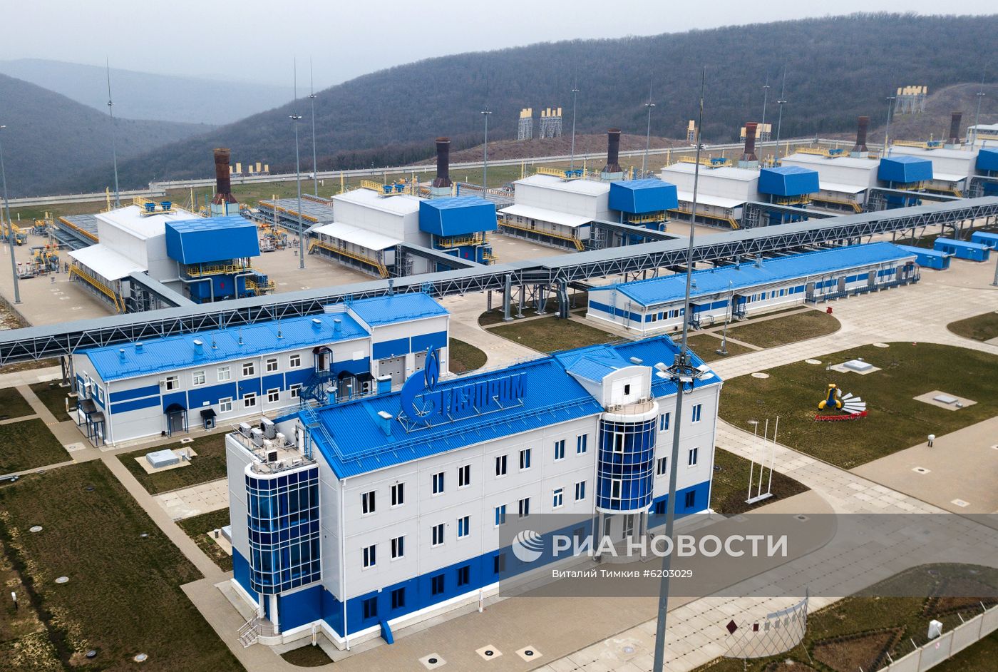 Компрессорные станции "Казачья" и "Русская" в Краснодарском крае