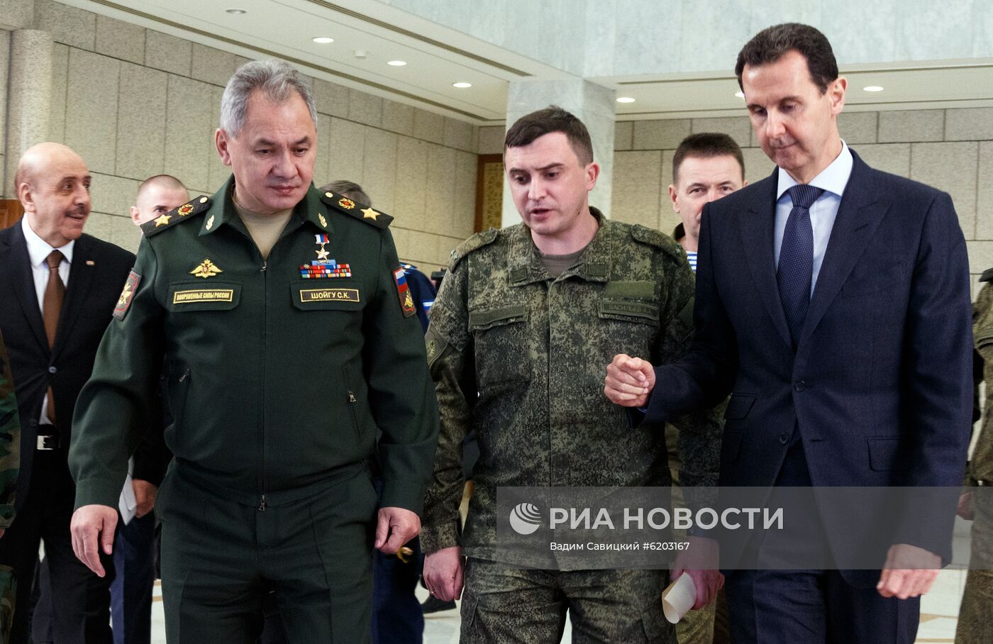 Рабочий визит министра обороны РФ С. Шойгу в Сирию