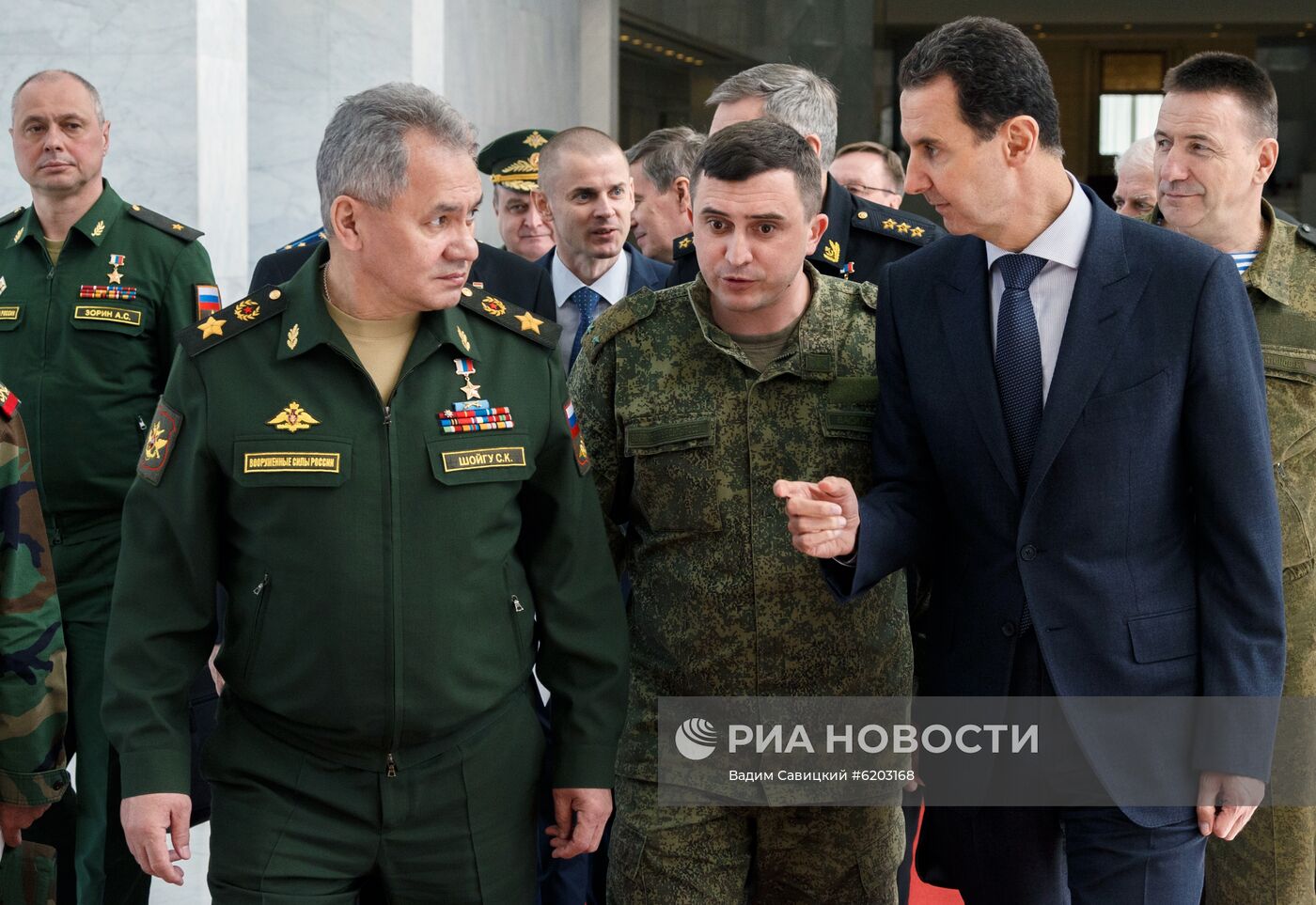 Рабочий визит министра обороны РФ С. Шойгу в Сирию
