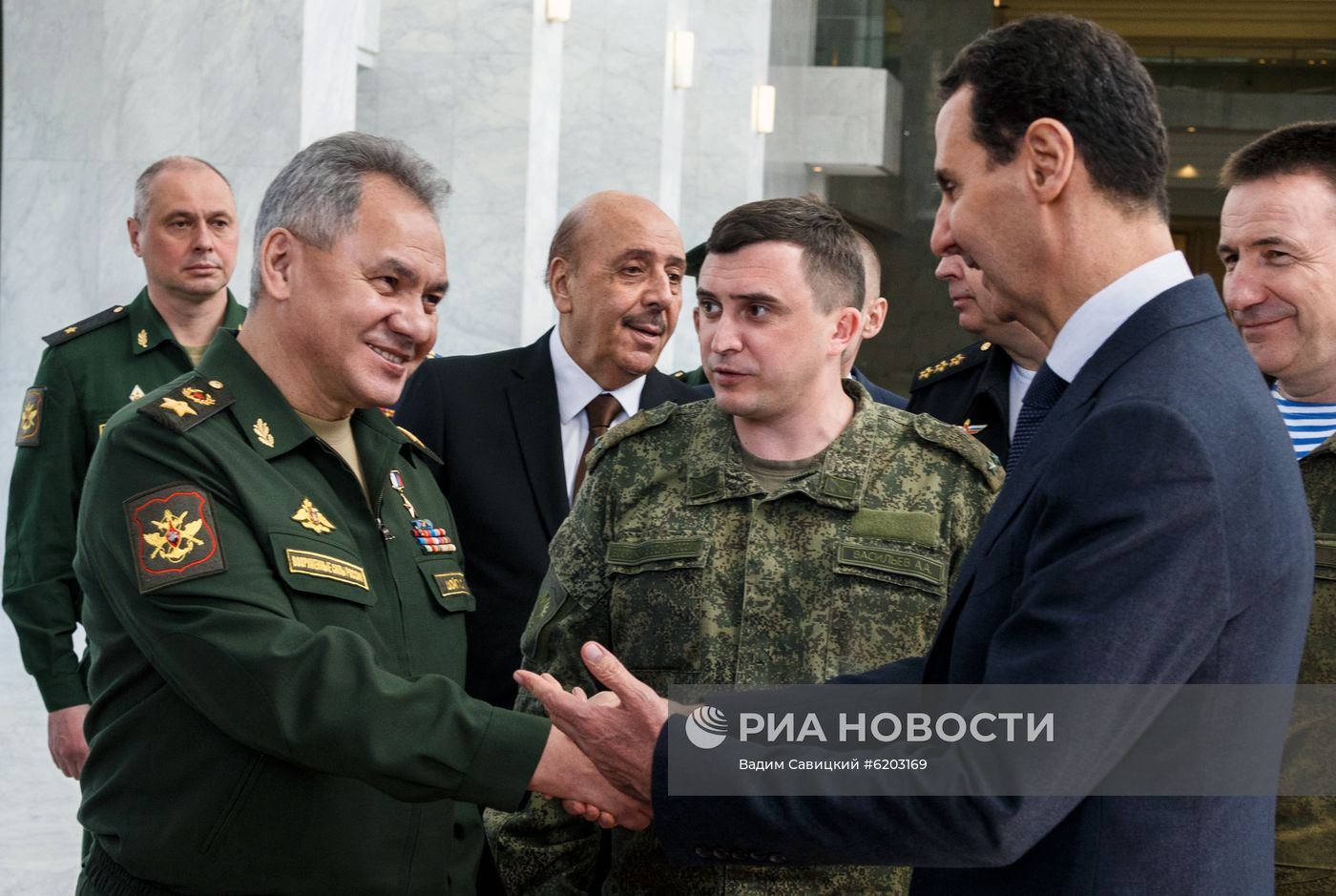 Рабочий визит министра обороны РФ С. Шойгу в Сирию 