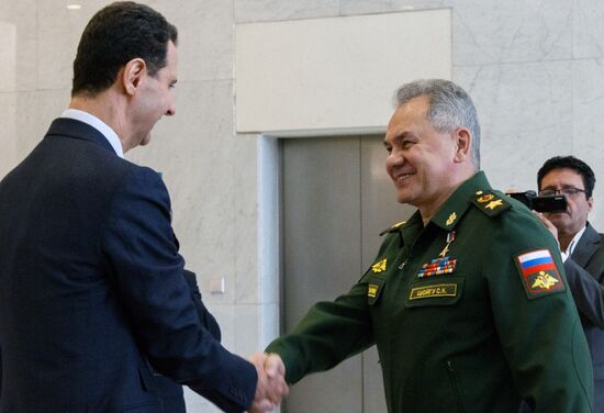 Рабочий визит министра обороны РФ С. Шойгу в Сирию 