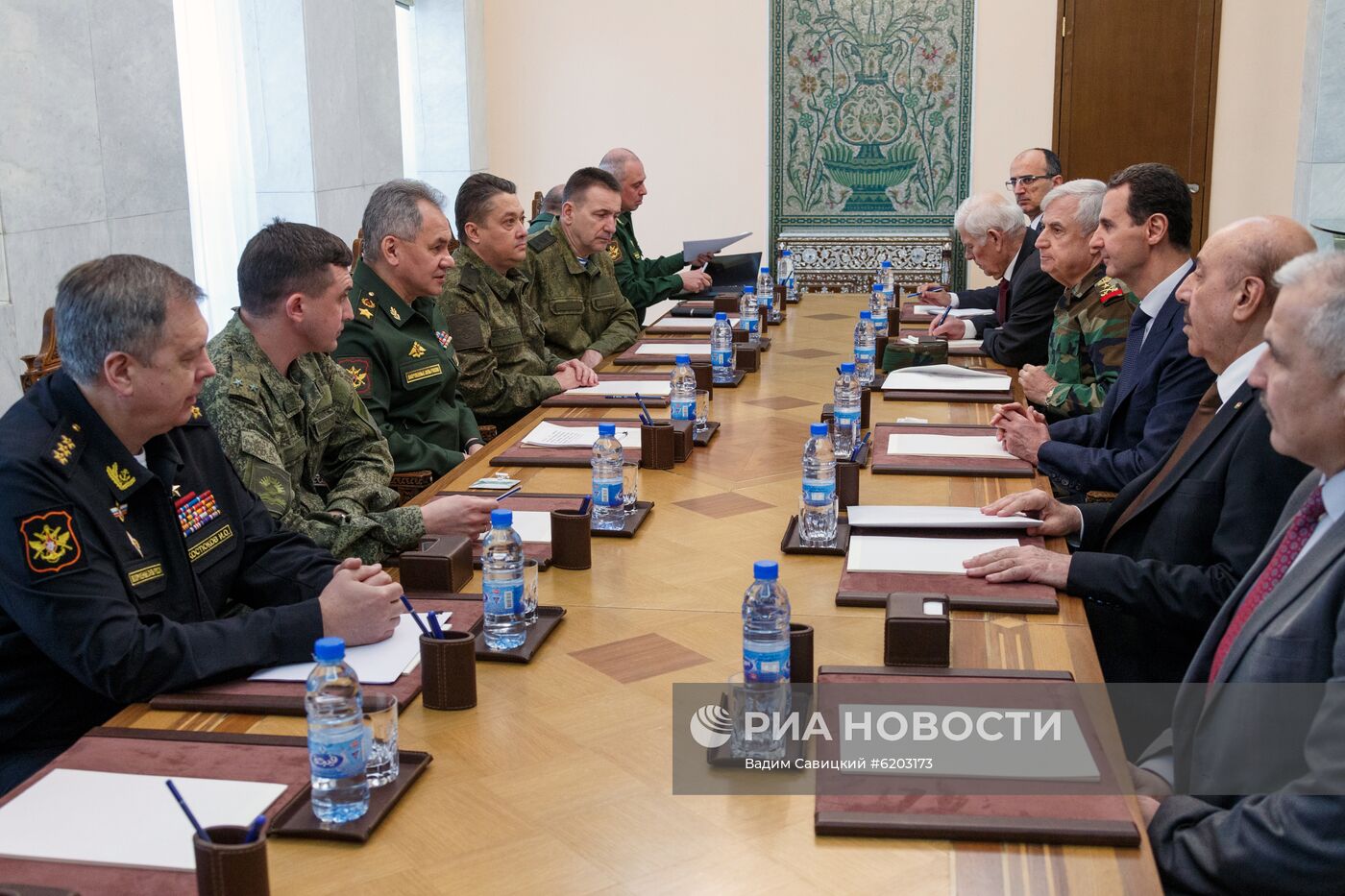 Рабочий визит министра обороны РФ С. Шойгу в Сирию