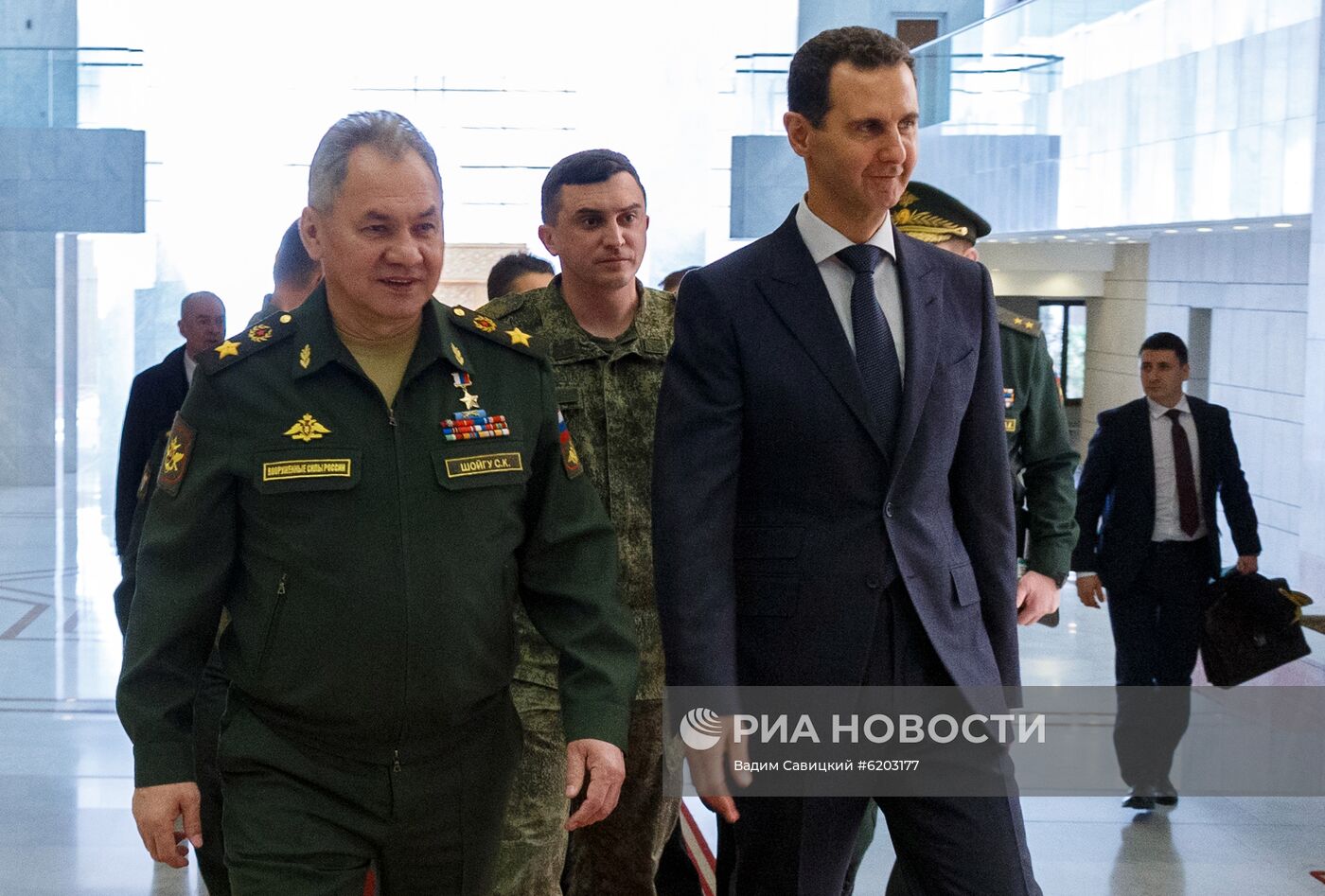 Рабочий визит министра обороны РФ С. Шойгу в Сирию 