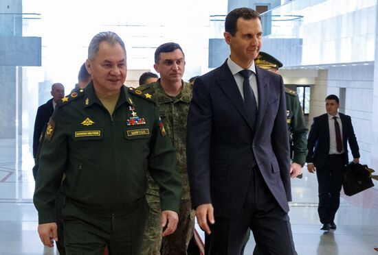 Рабочий визит министра обороны РФ С. Шойгу в Сирию 