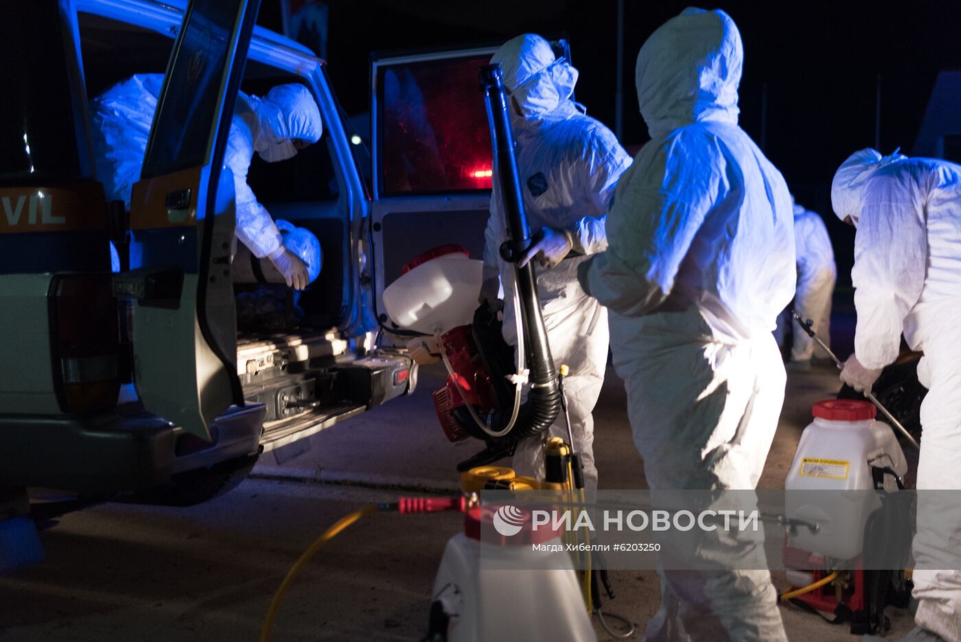 Дезинфекция больницы в Каракасе