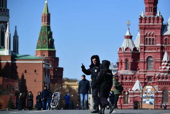 Полиция на улицах Москвы