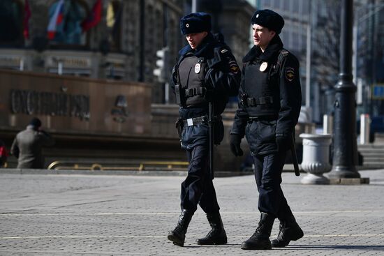 Полиция на улицах Москвы