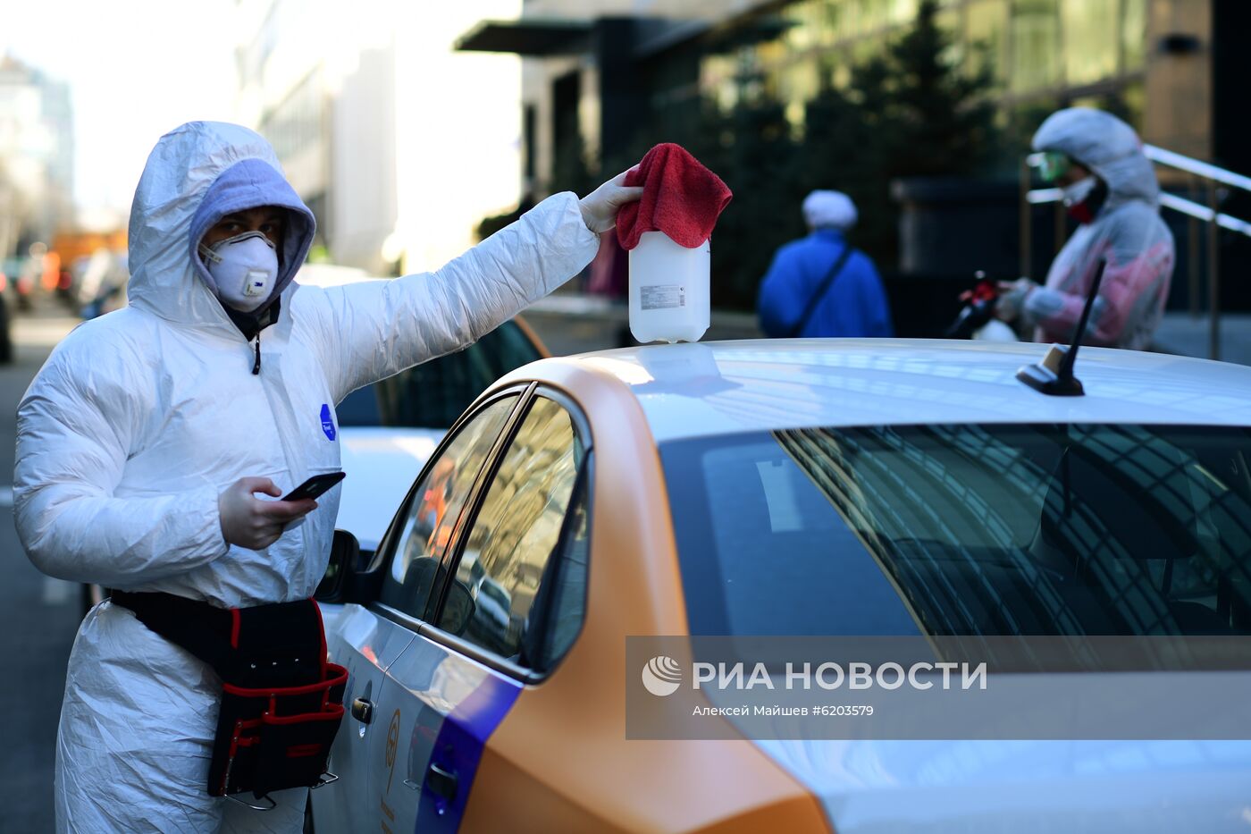 Запуск экспресс-дезинфекции автомобилей каршеринга "Яндекс. Драйв" в Москве