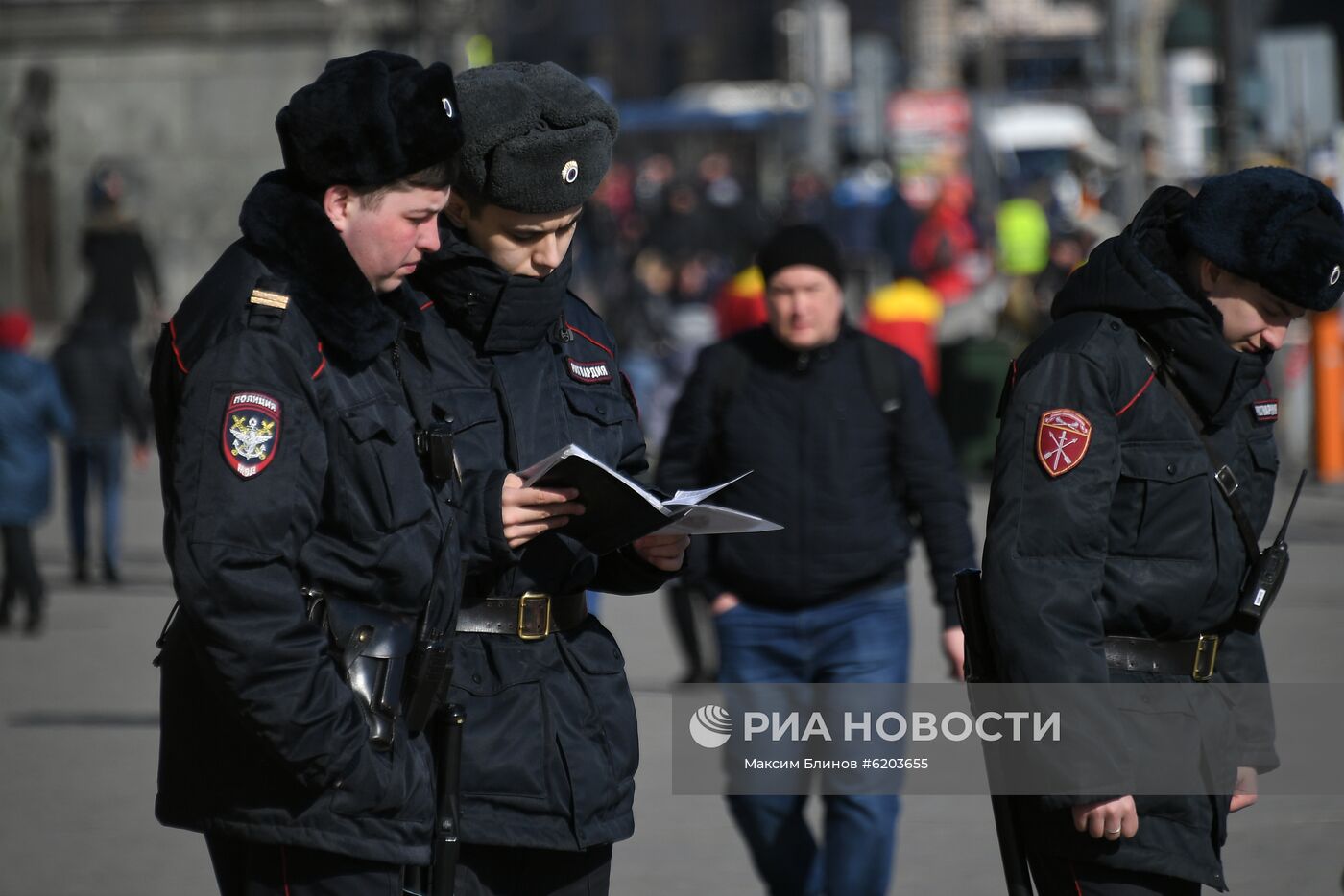 Полиция на улицах Москвы