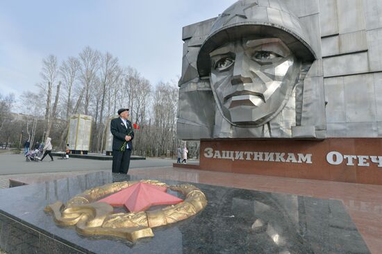 Ветеран Великой Отечественной войны Н. Г. Токсин