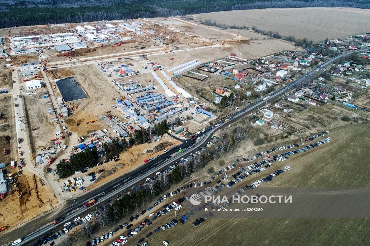 Продолжается строительство инфекционной больницы в Новой Москве 