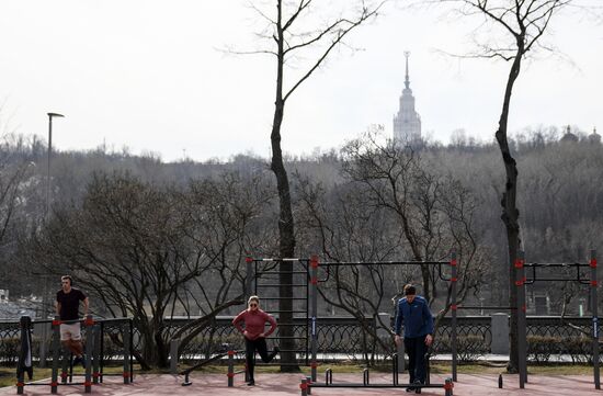 Занятия спортом в Москве