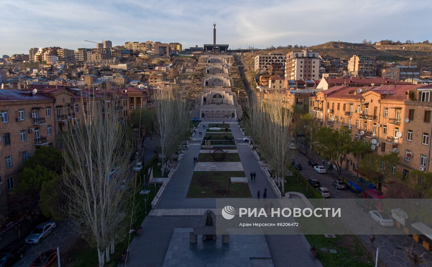 Ереван во время режима ЧП в связи с коронавирусом