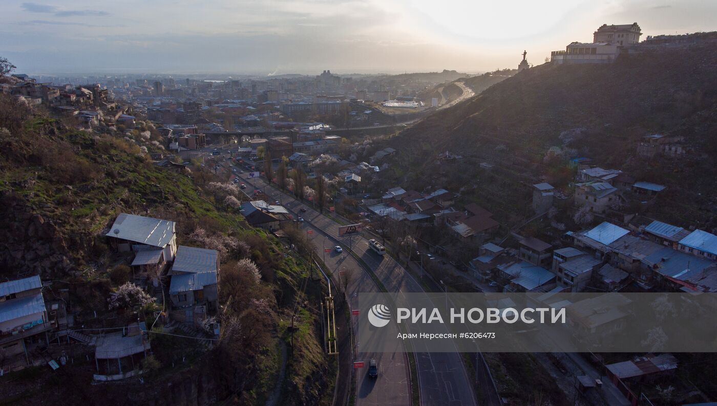 Ереван во время режима ЧП в связи с коронавирусом