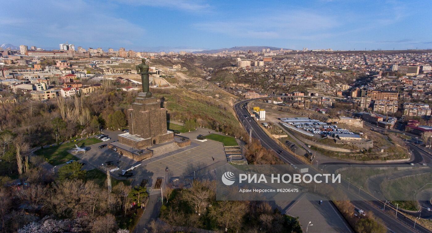 Ереван во время режима ЧП в связи с коронавирусом