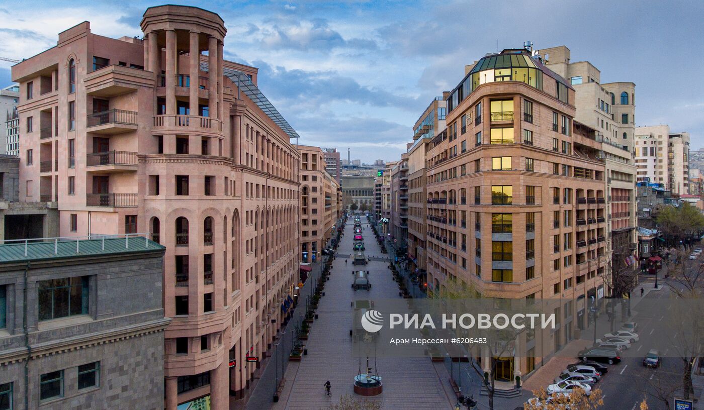 Ереван во время режима ЧП в связи с коронавирусом