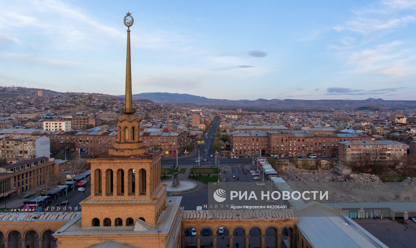 Ереван во время режима ЧП в связи с коронавирусом