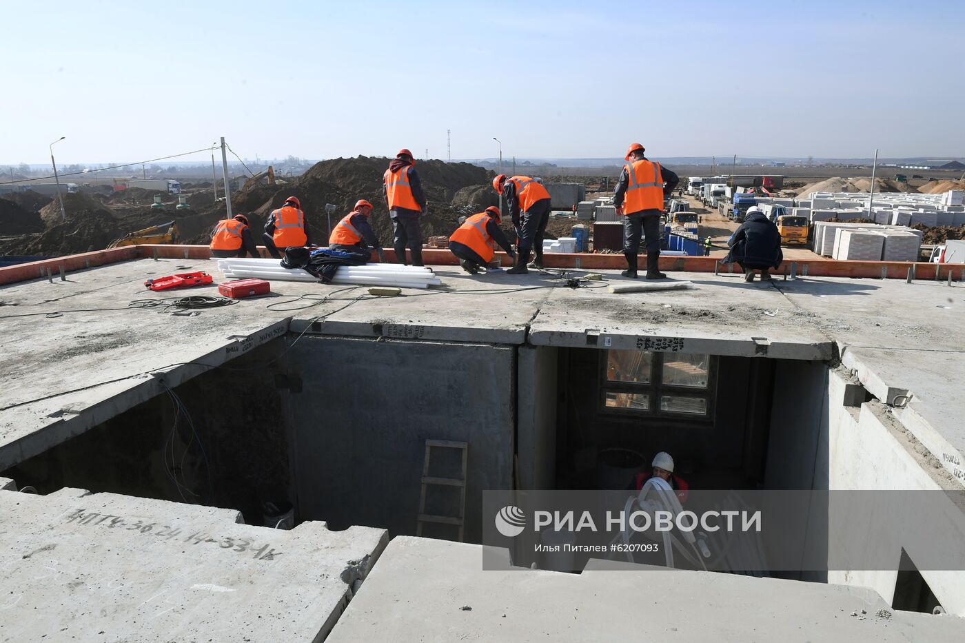 Продолжается строительство инфекционной больницы в Новой Москве