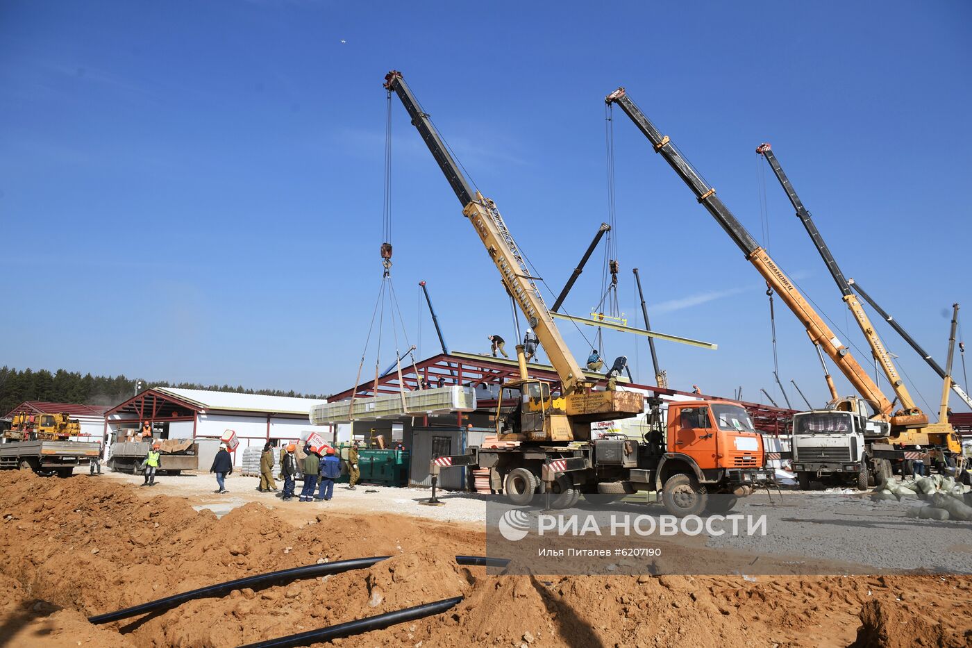 Продолжается строительство инфекционной больницы в Новой Москве