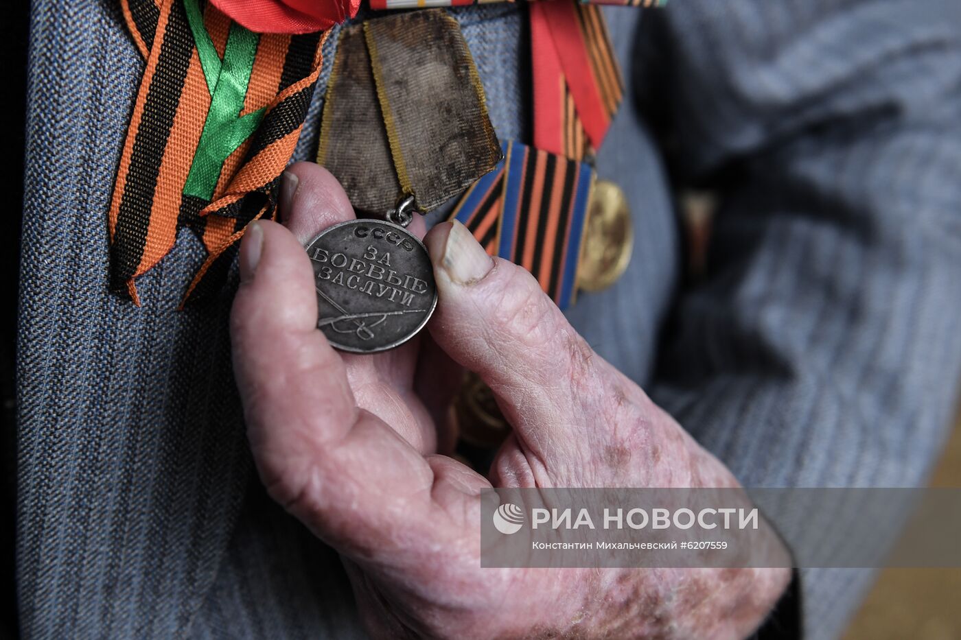 Ветеран Великой Отечественной войны А. М. Хавтурин 