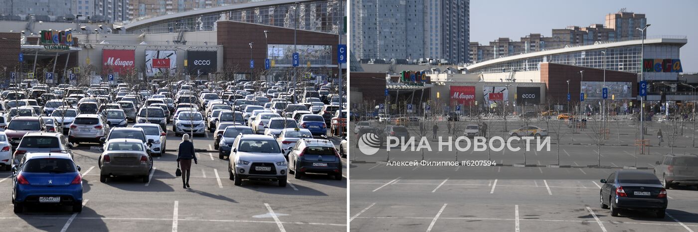 ДО И ПОСЛЕ - городские объекты, закрытые на карантин из-за коронавируса