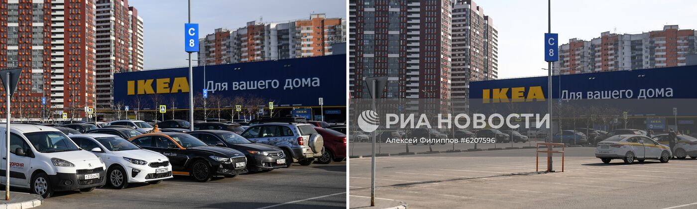 ДО И ПОСЛЕ - городские объекты, закрытые на карантин из-за коронавируса