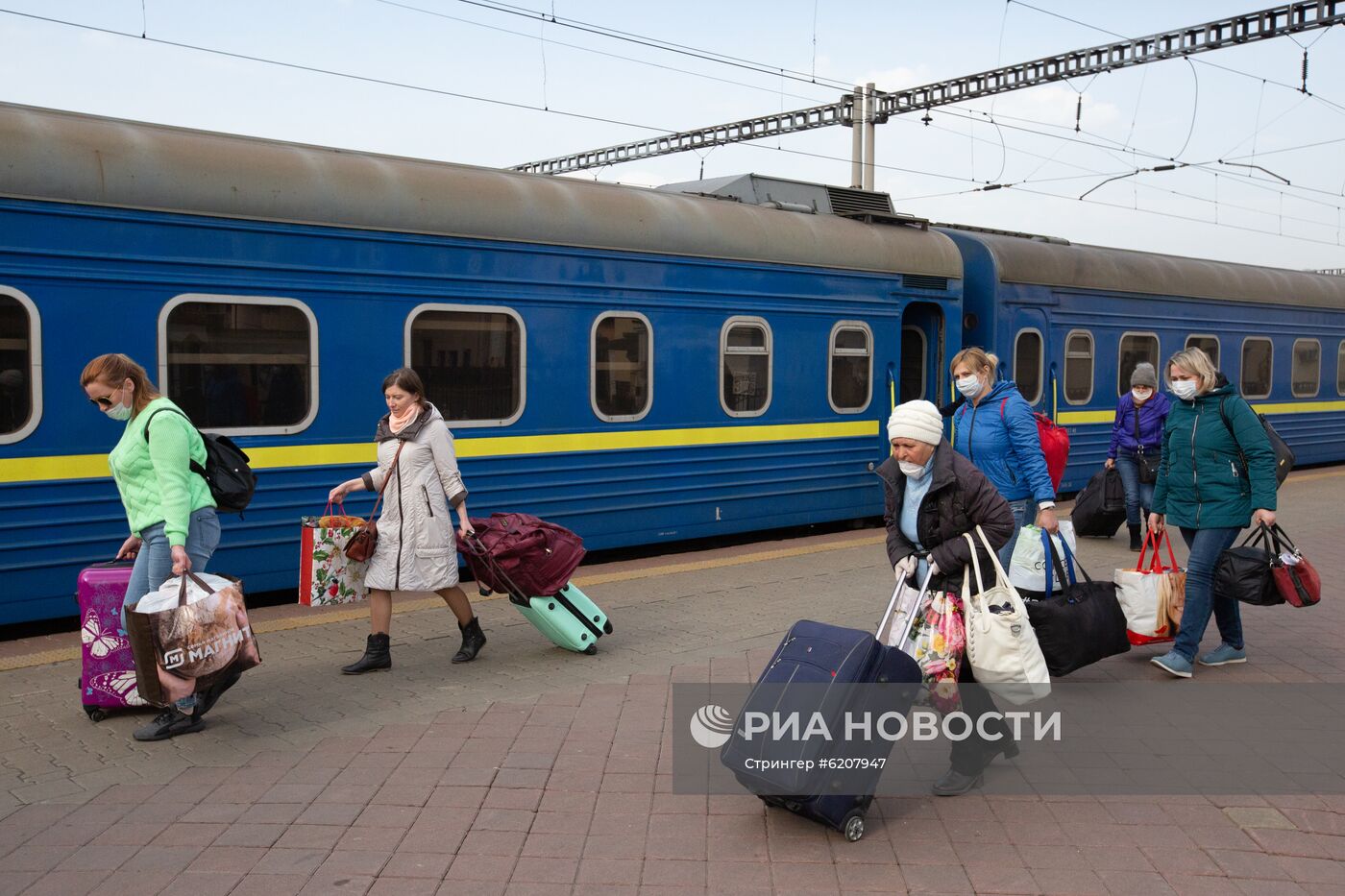 Прибытие спецпоезда Киев - Москва