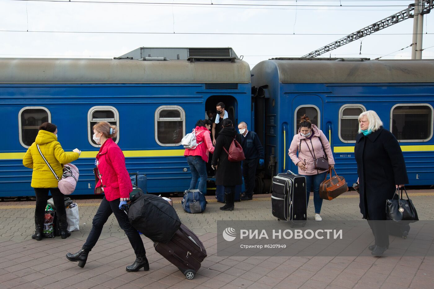 Прибытие спецпоезда Киев - Москва