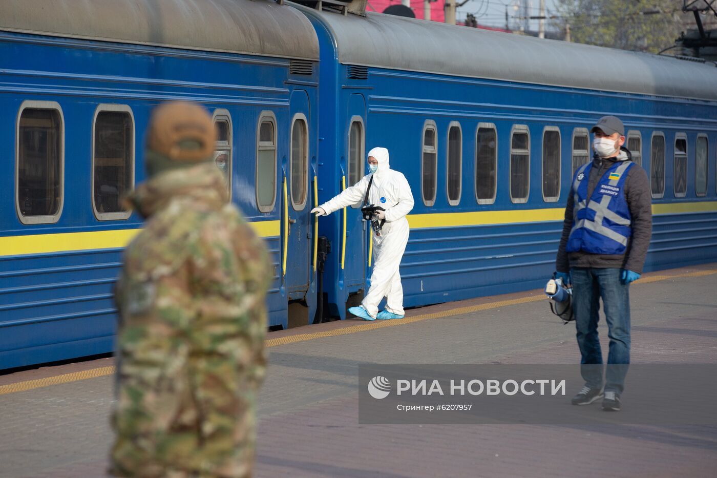 Прибытие спецпоезда Киев - Москва