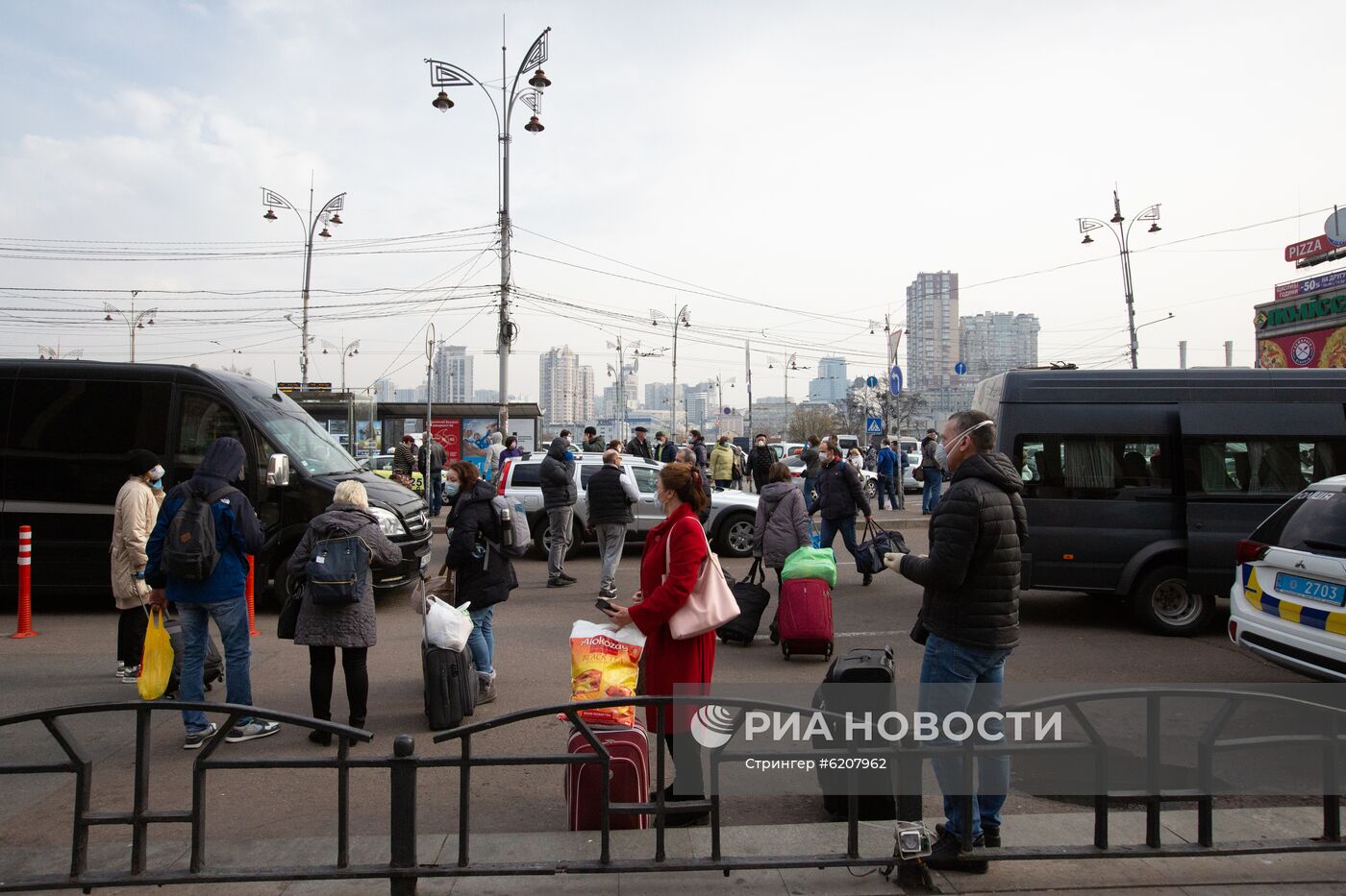 Прибытие спецпоезда Киев - Москва