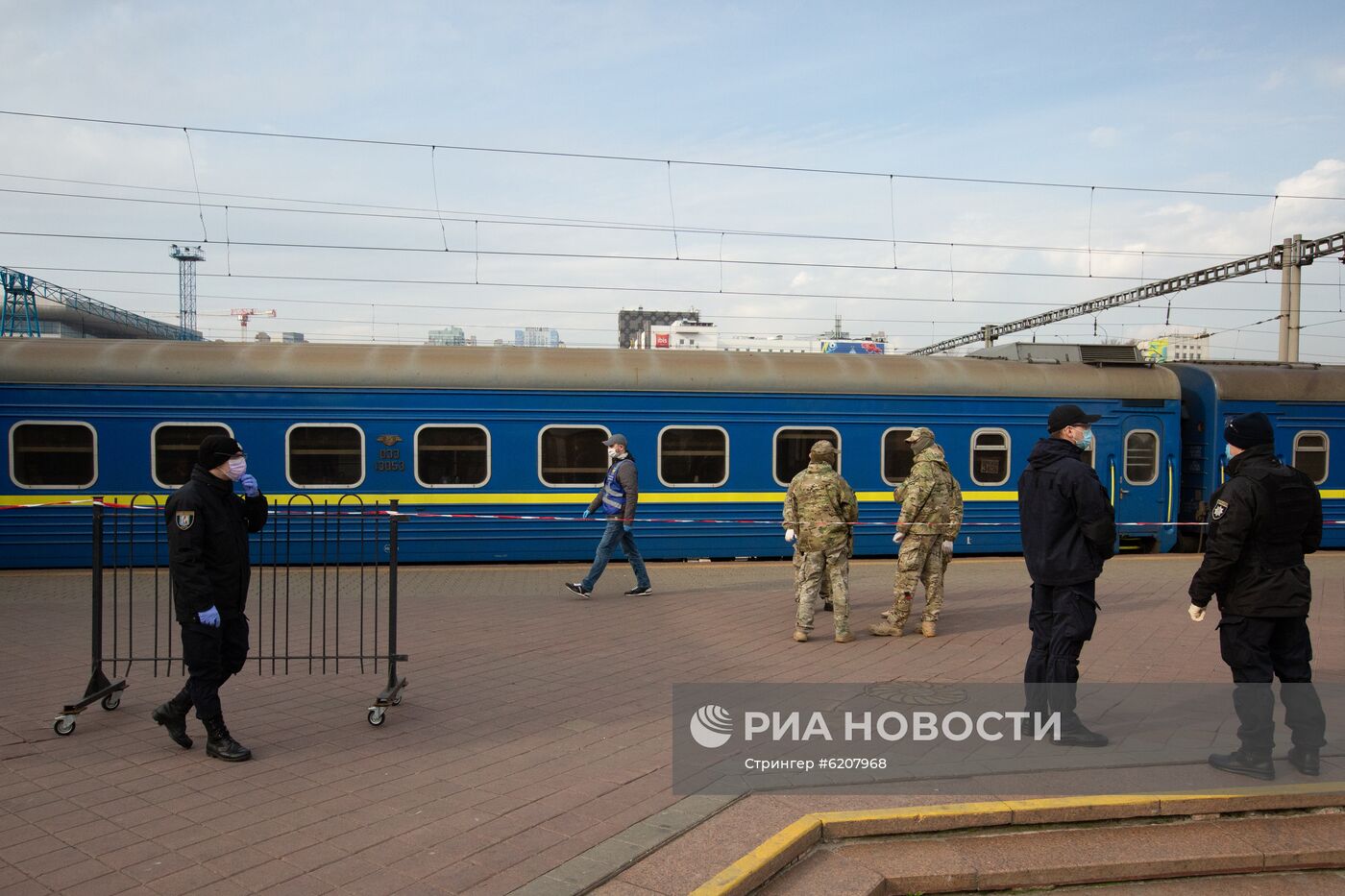 Прибытие спецпоезда Киев - Москва