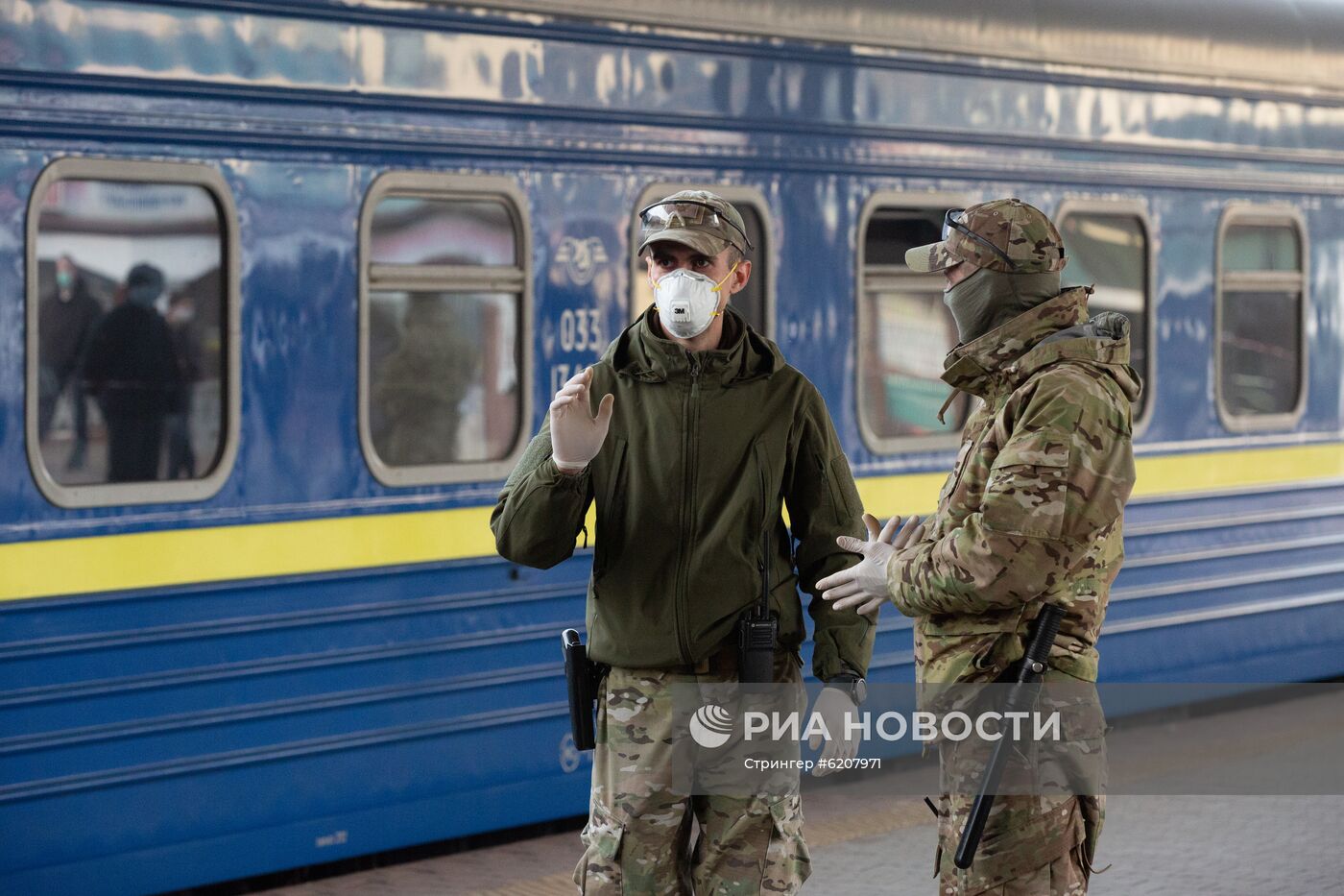 Прибытие спецпоезда Киев - Москва