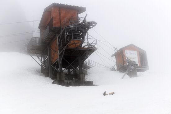 Закрытие горнолыжных курортов Красной Поляны