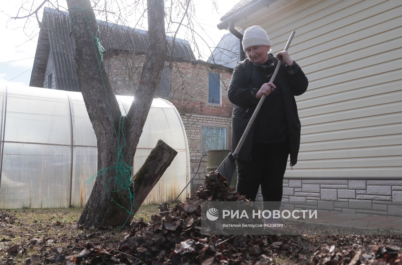 Городские жители на своих дачных участках