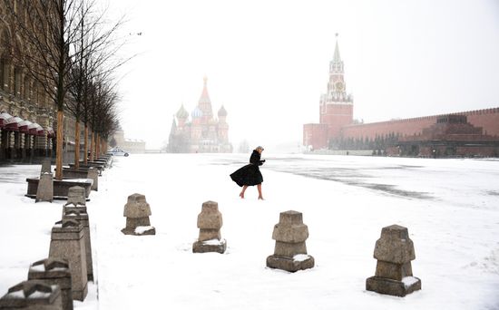 Снег в Москве