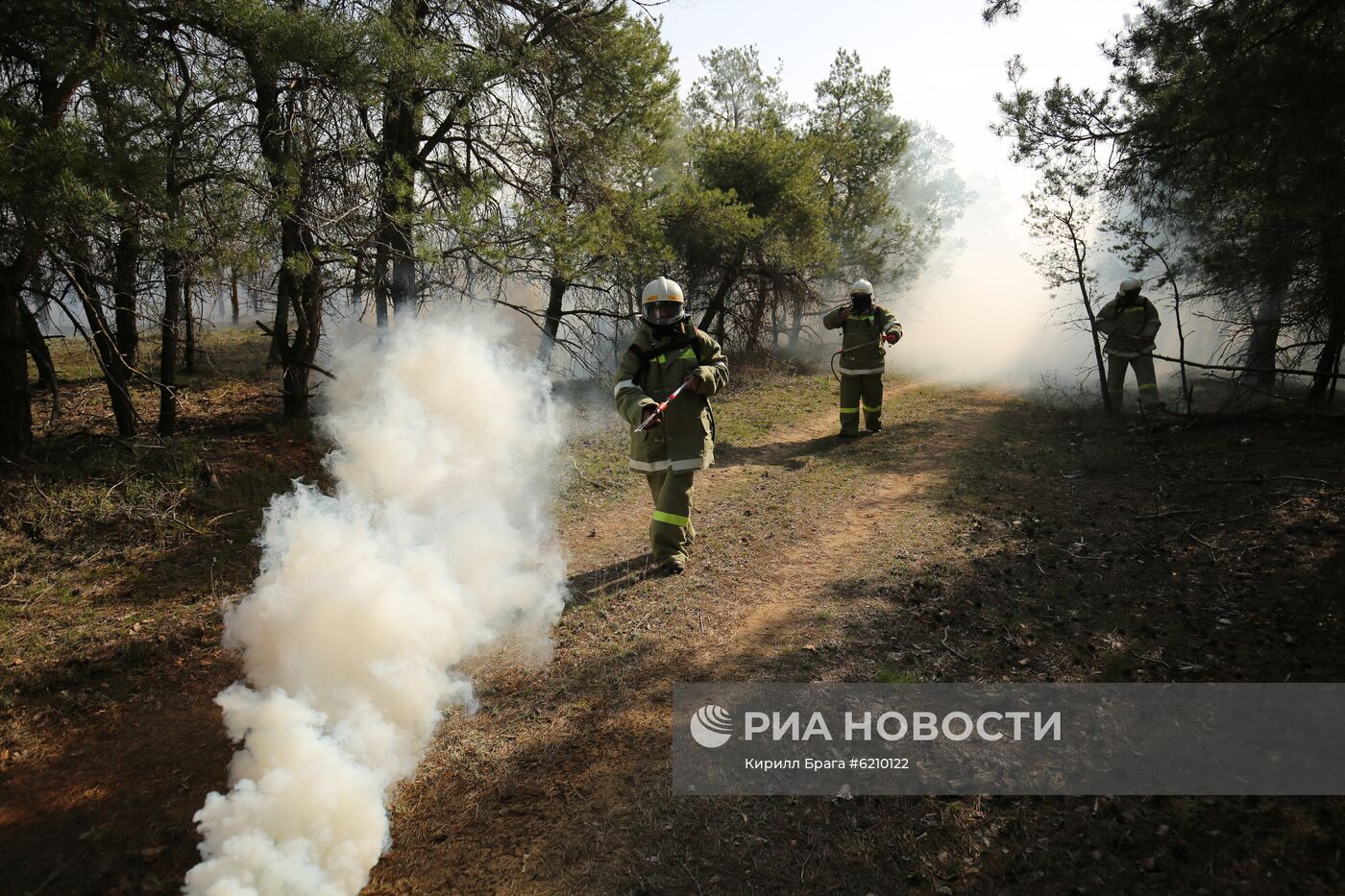 Тактико-специальные учения по тушению пожаров в Волгоградской области