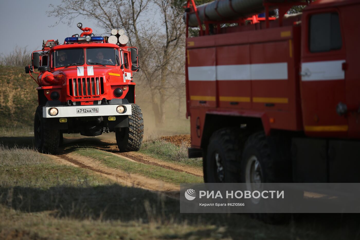 Тактико-специальные учения по тушению пожаров в Волгоградской области