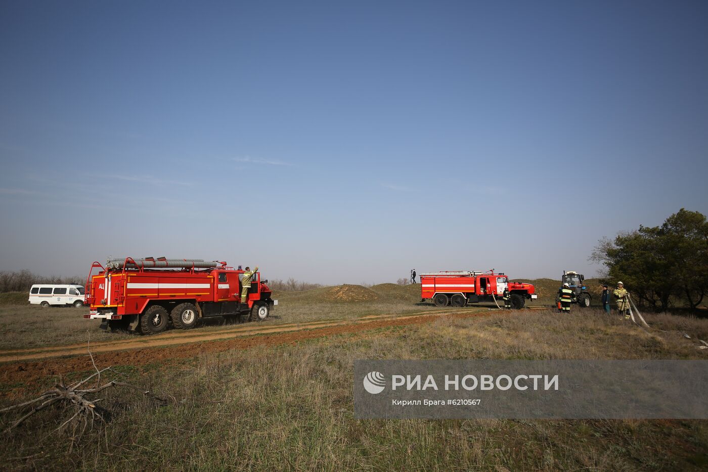 Тактико-специальные учения по тушению пожаров в Волгоградской области