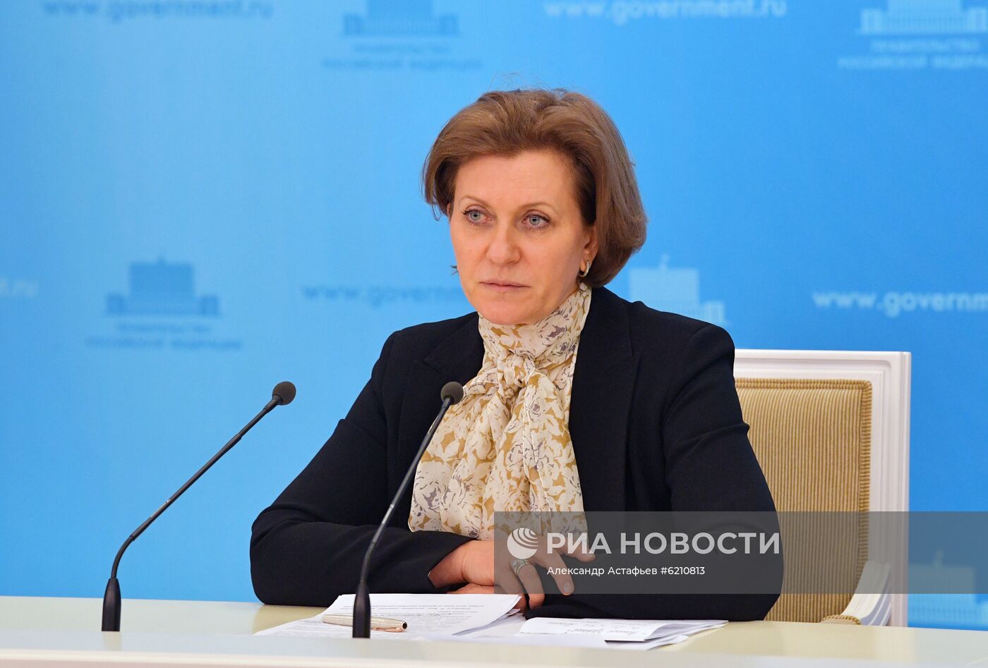 Брифинг руководителя Роспотребнадзора А. Поповой