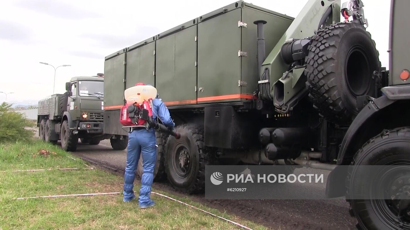 Дезинфекция российскими военными специалистами пансионатов для пожилых людей в Италии