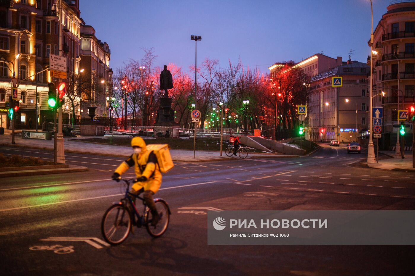 Москва во время режима самоизоляции жителей