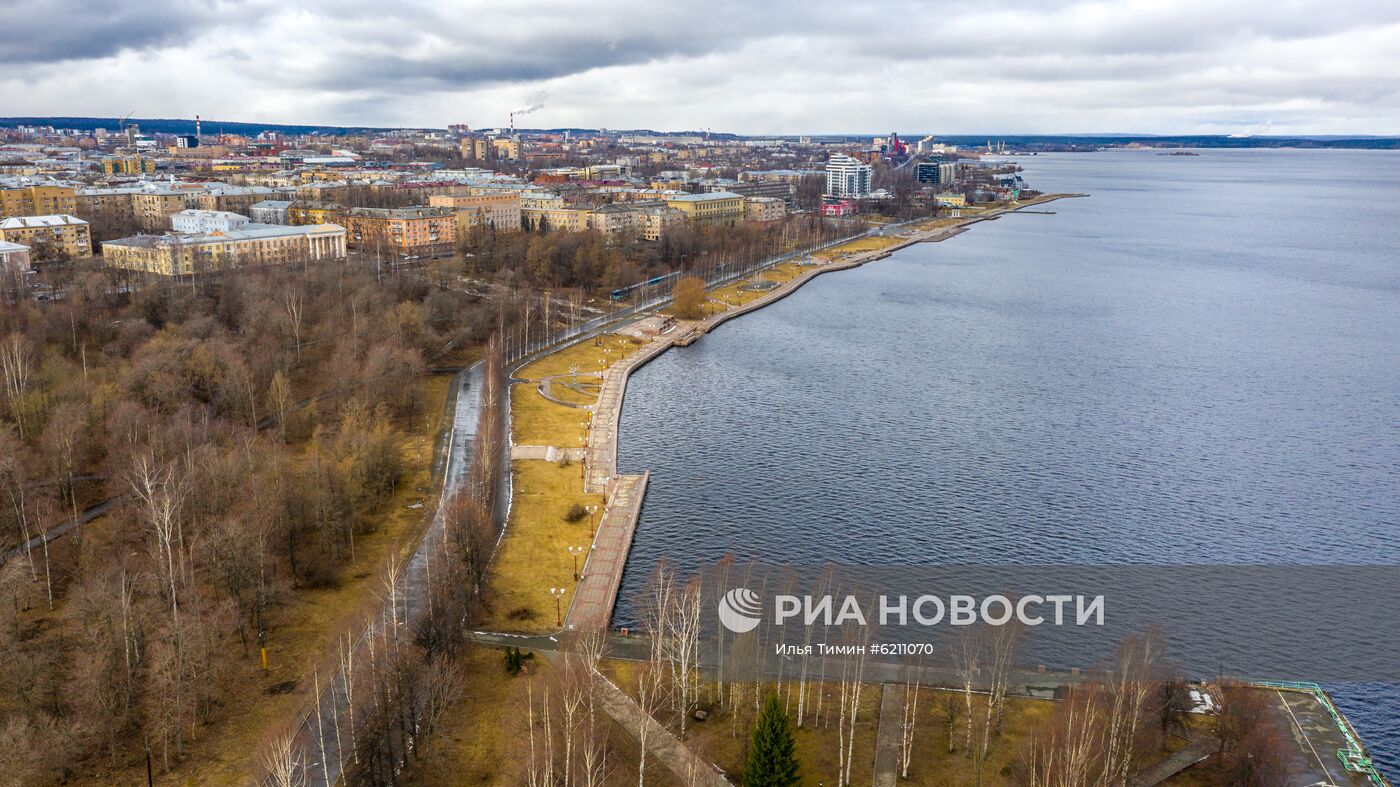 Петрозаводск во время самоизоляции граждан