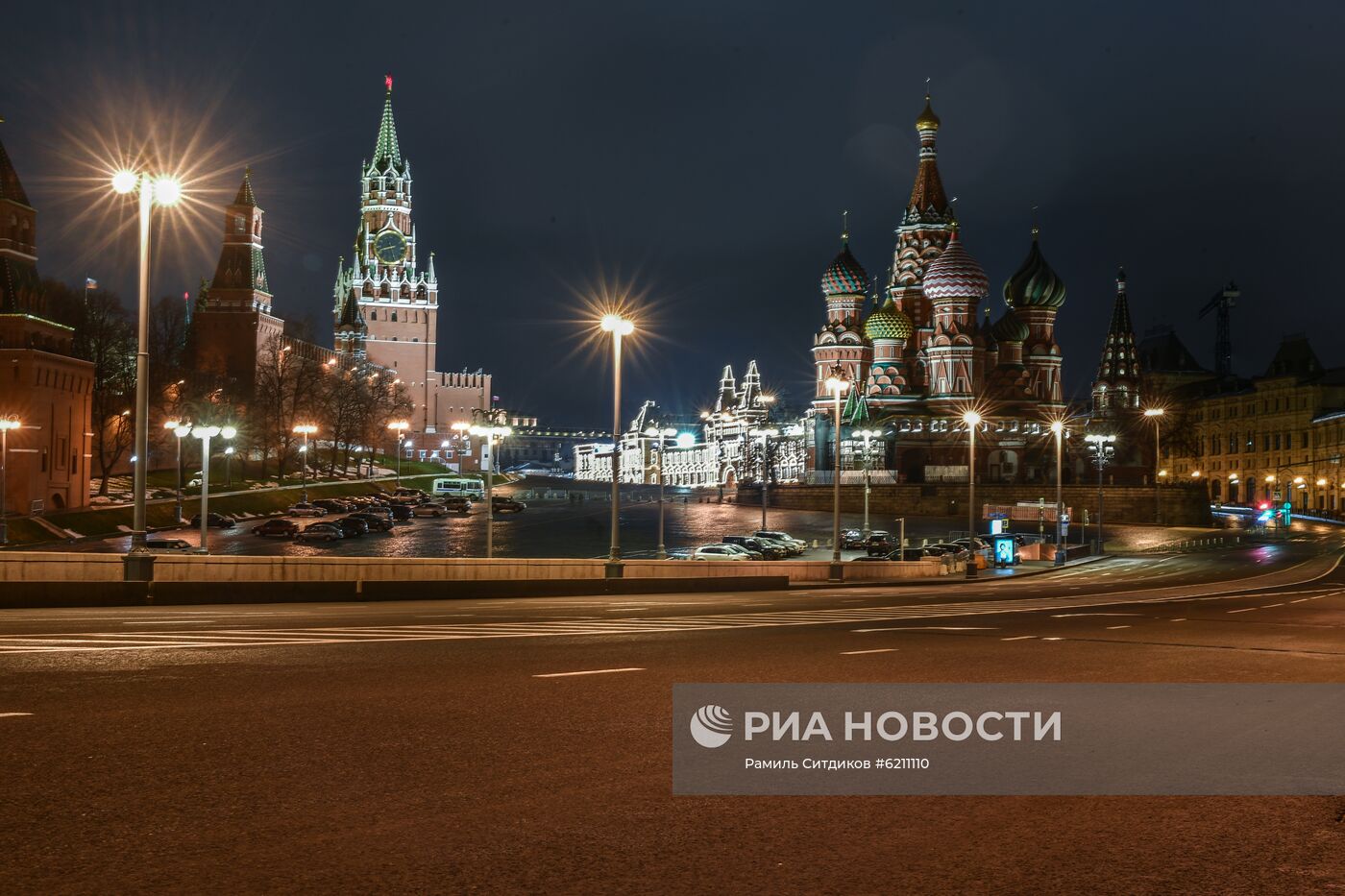 Москва во время режима самоизоляции жителей