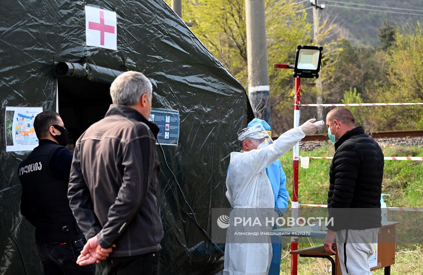 Блокпост на въезде в Тбилиси