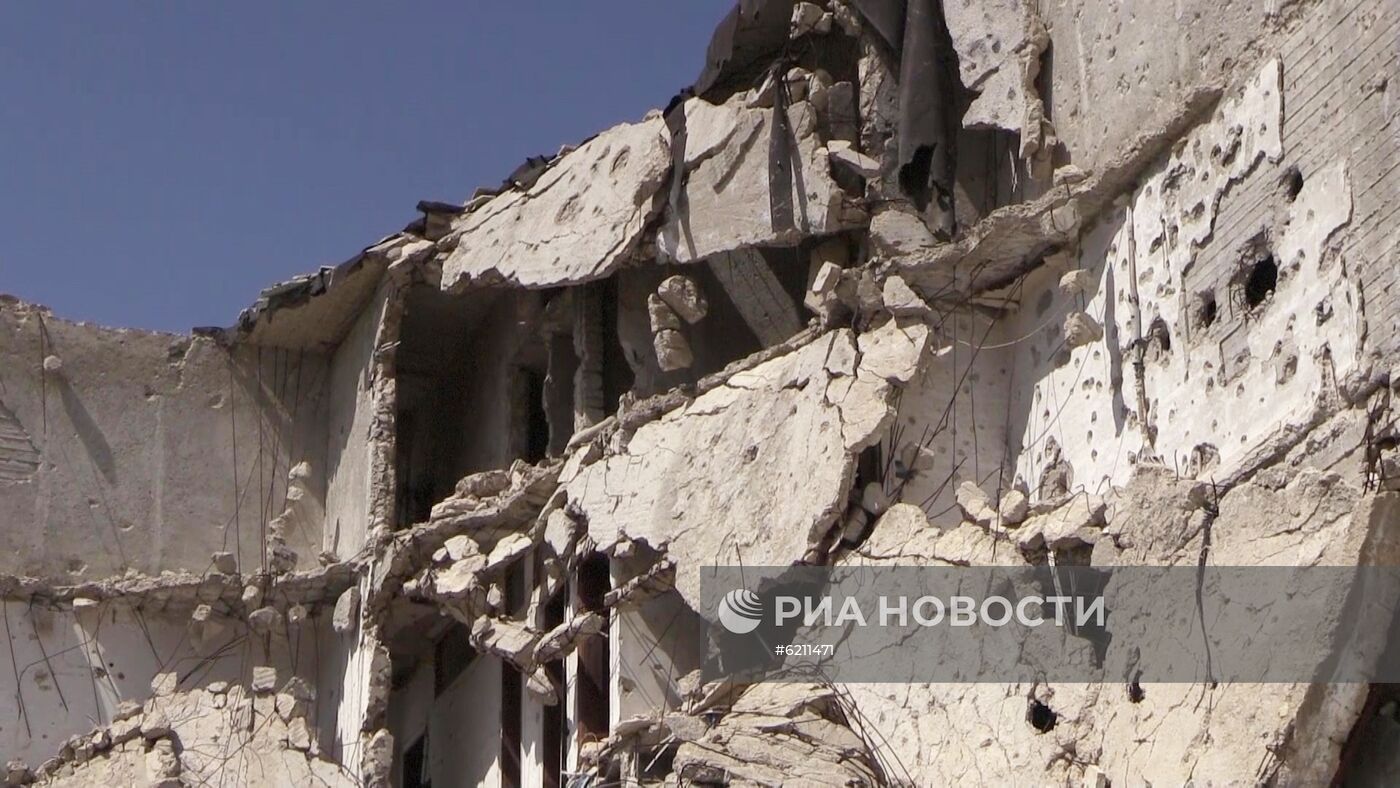 Сирийские власти начали восстанавливать район Эль-Хамдания на окраине города Алеппо