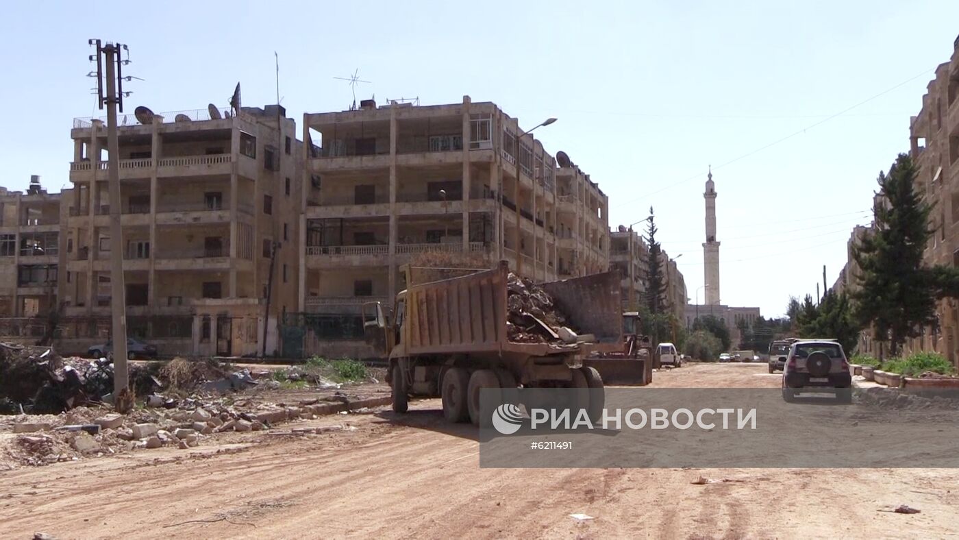 Сирийские власти начали восстанавливать район Эль-Хамдания на окраине города Алеппо