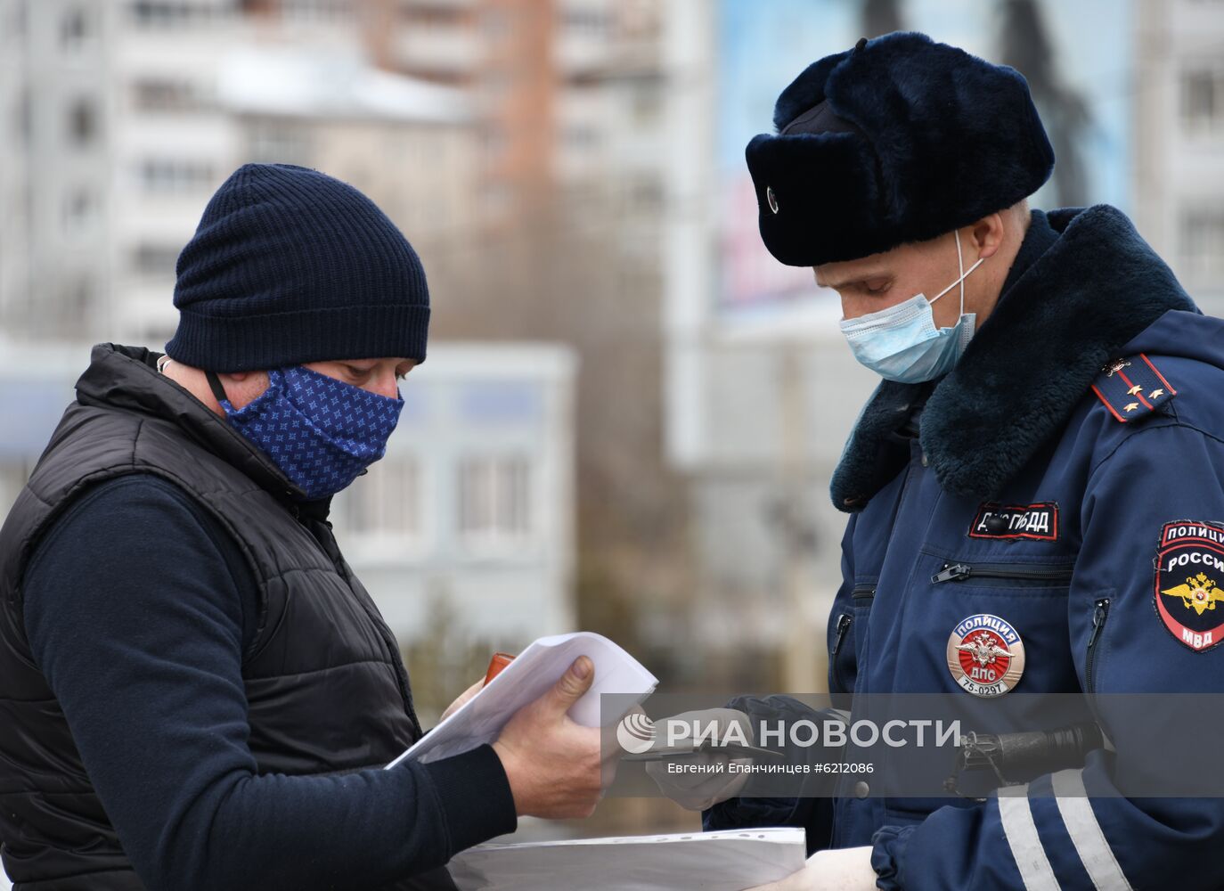 Работа сотрудников ГИБДД в Чите