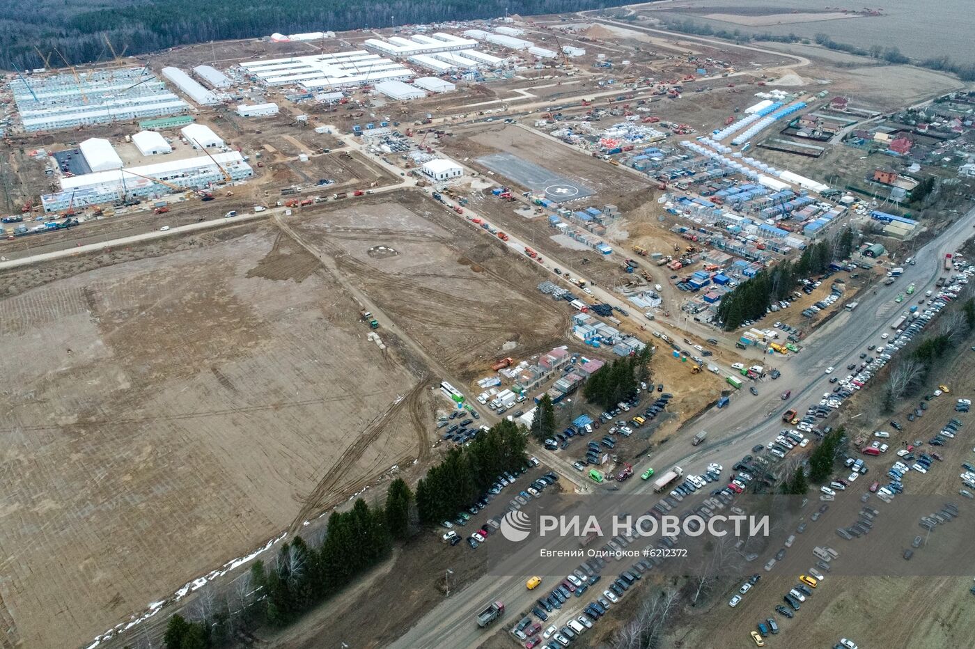 Продолжается строительство инфекционной больницы в Новой Москве 