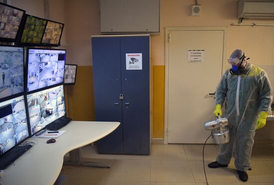 Дезинфекция диспетчерской Южнопортового района