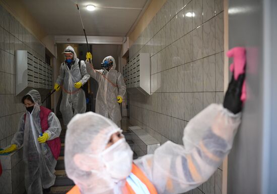 Дезинфекция диспетчерской Южнопортового района